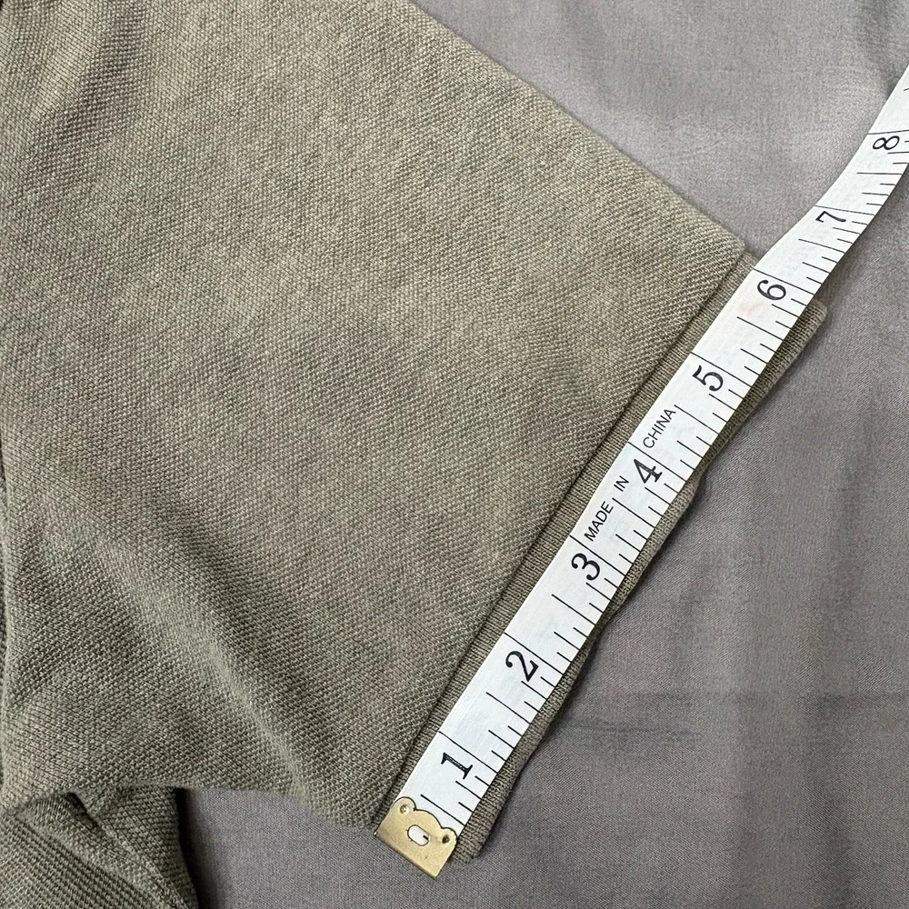 Vtg Polo By Ralph Lauren Polo Shirt Short Sleeve Solid Olive Gray Mens Sz L USA
